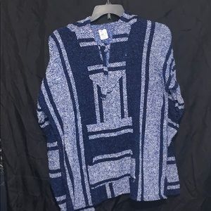 Mexican Baja hoodie “drug rug” size large